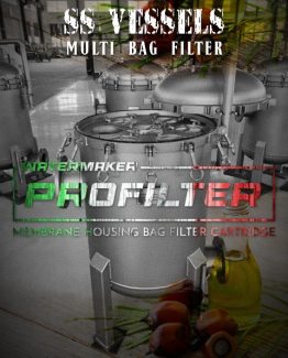 ss vessel multi bag filter cartridge housing